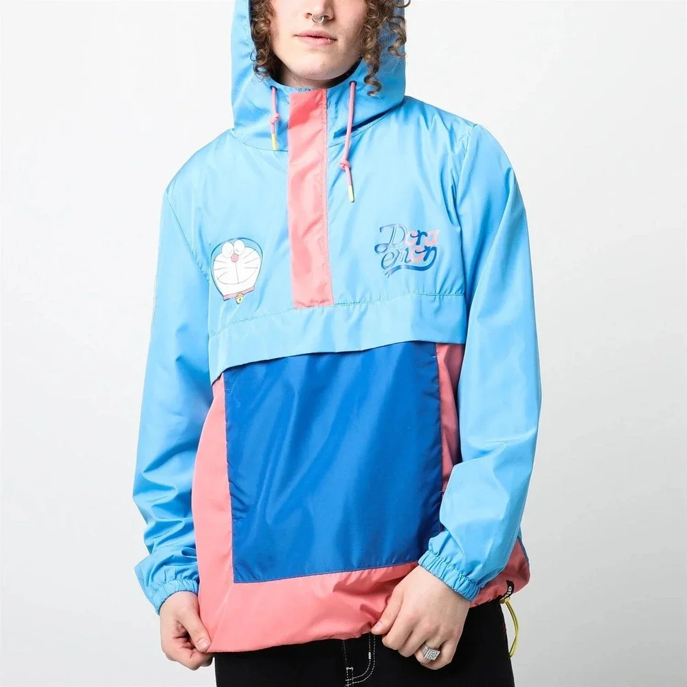 Doraemon Anorak Windbreaker Jacket Akatsuko Medium Anime‎